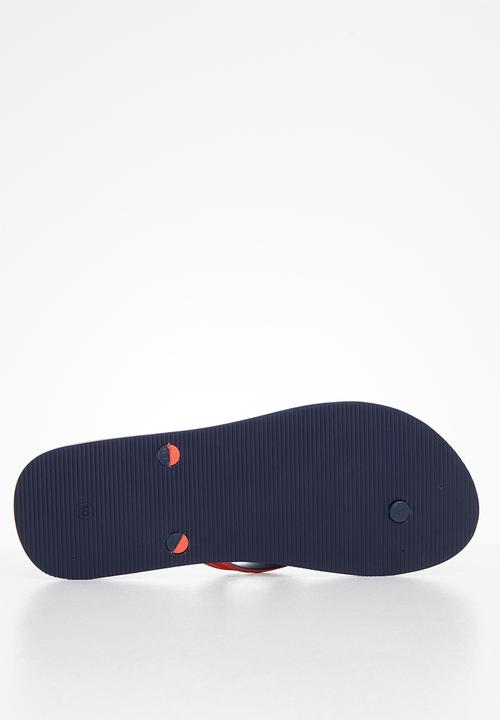 POLO - Eric stripe pony flip-flop - red