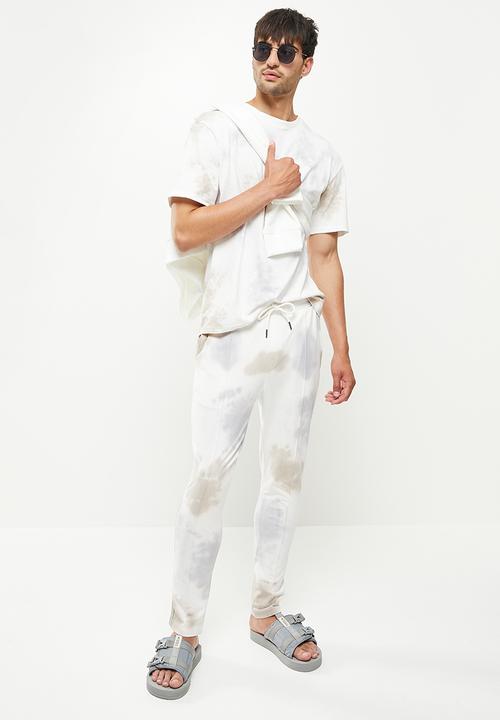 Only & Sons - Onstiedye tee & pants set - white