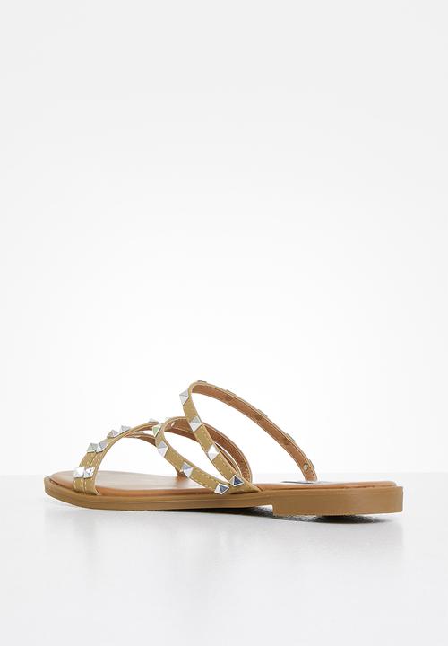 Madison® - Marian studded slide - camel