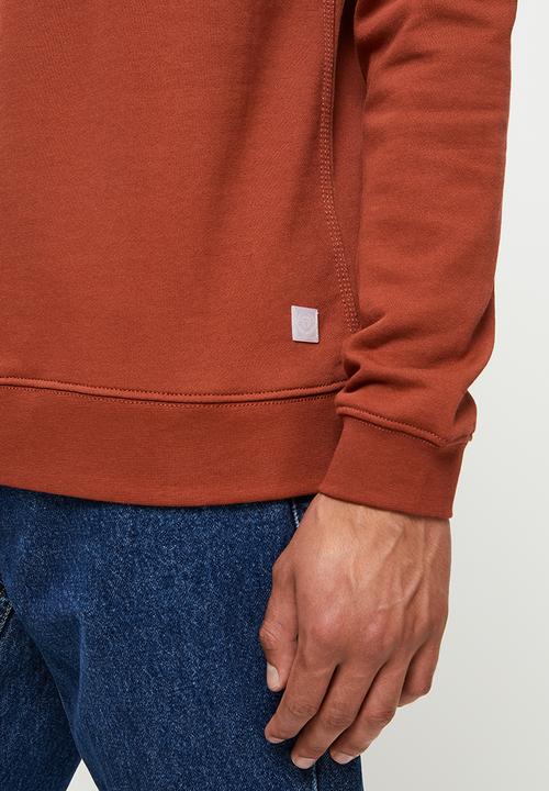 Only & Sons - Onsfred life crew neck sweat - burnt henna