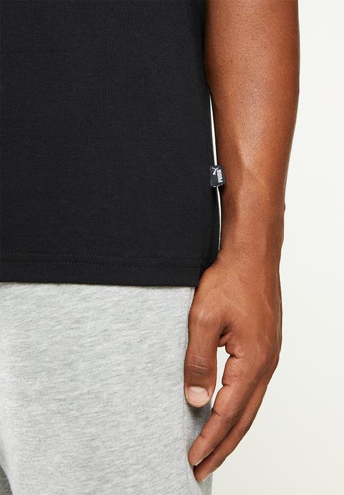 PUMA - Puma formstrip graphic tee - green & black