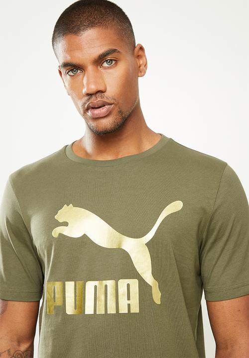 PUMA - Classics logo tee (s) - green 