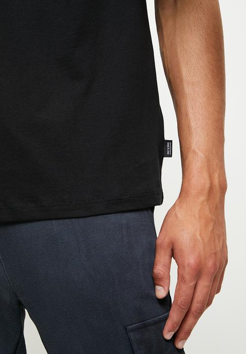 Only & Sons - Onsmystic life ovz short sleeve tee - black