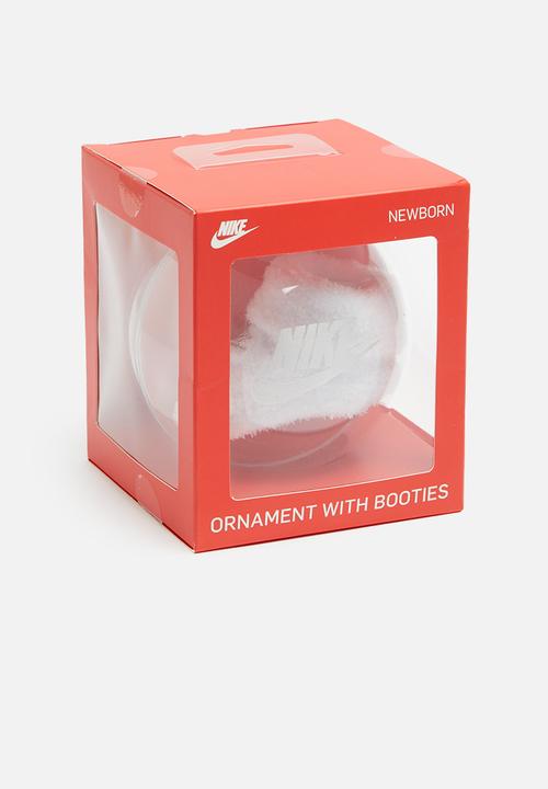 Nike - Hanging Christmas ornament bootie - white