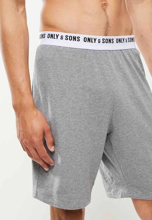 Only & Sons - Onsanton lounge shorts - grey melange
