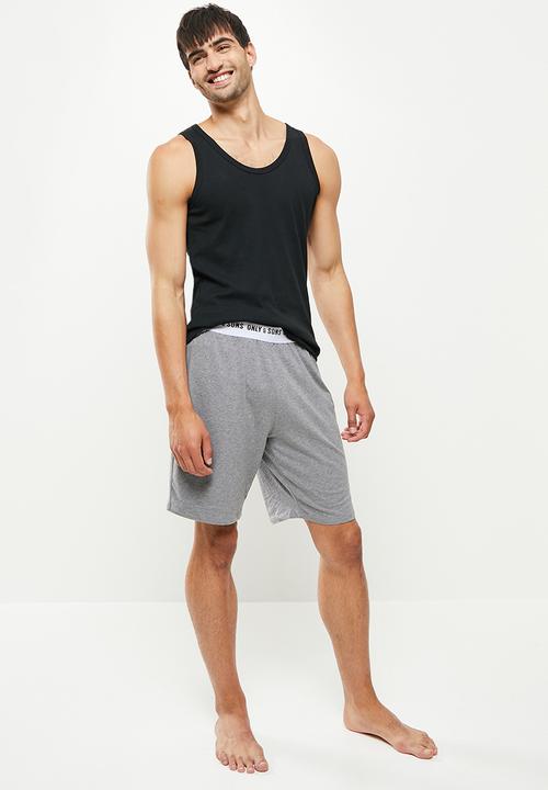 Only & Sons - Onsanton lounge shorts - grey melange
