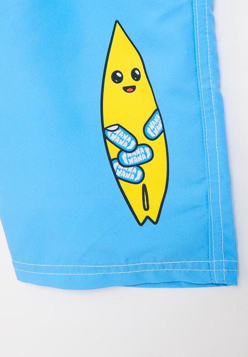 Rebel Republic - Fortnite - peely boardshorts - blue