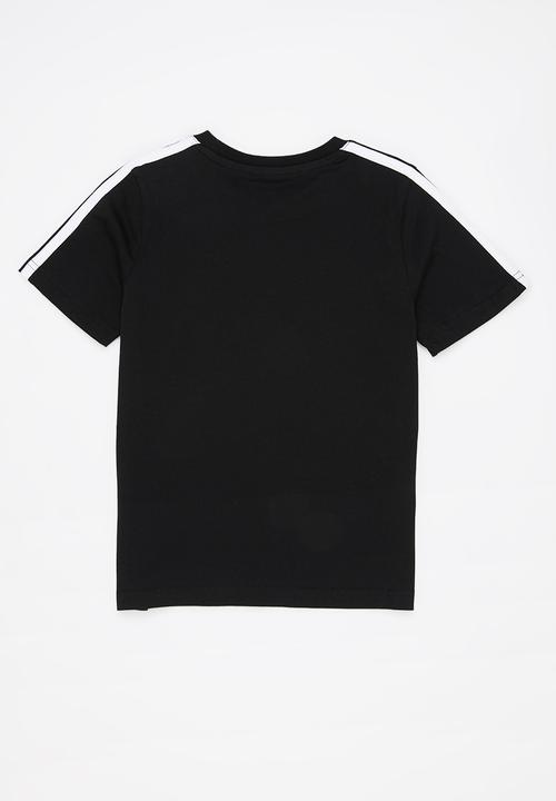 adidas Performance - 3 Stripes short sleeve tee - black