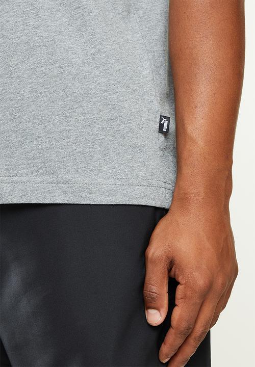 PUMA - Ess V-neck tee - grey 