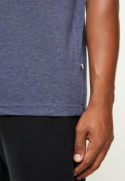 PUMA - Ess heather tee m - peacoat
