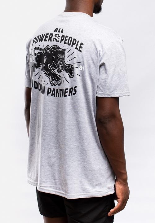 Butan - Hidden panthers T-shirt - grey melange