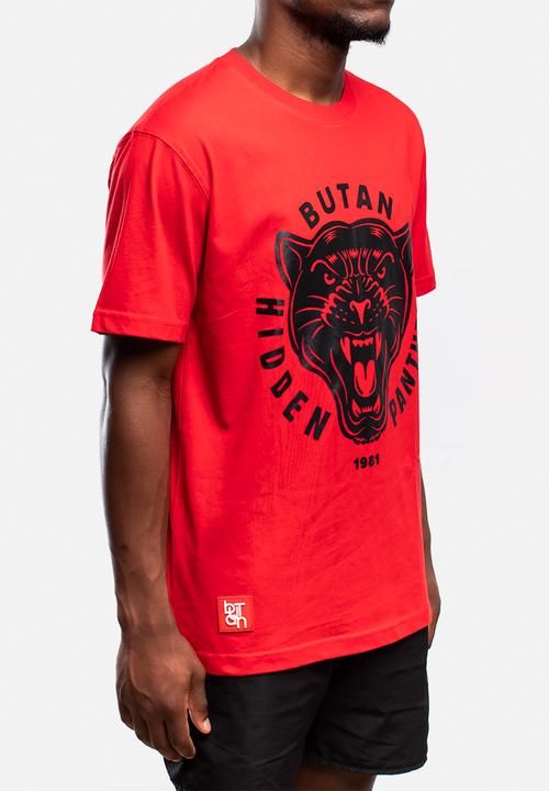 Butan - Hidden panthers T-shirt - red