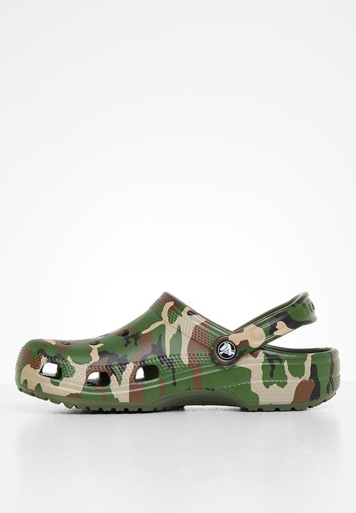 Crocs - Classic printed camo clog - green