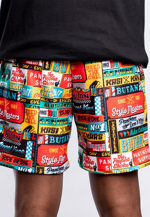 Butan - Panthers mascot mesh shorts - multi