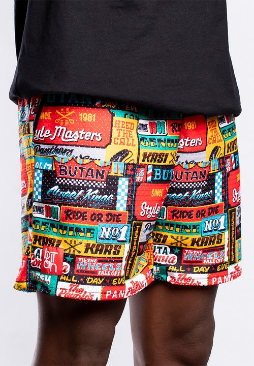 Butan - Panthers mascot mesh shorts - multi