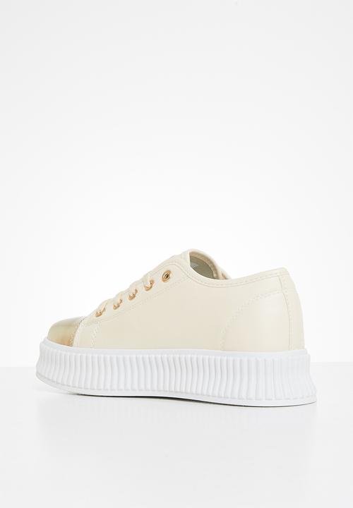 Miss Black - Kiss2 flatform sneaker - neutral