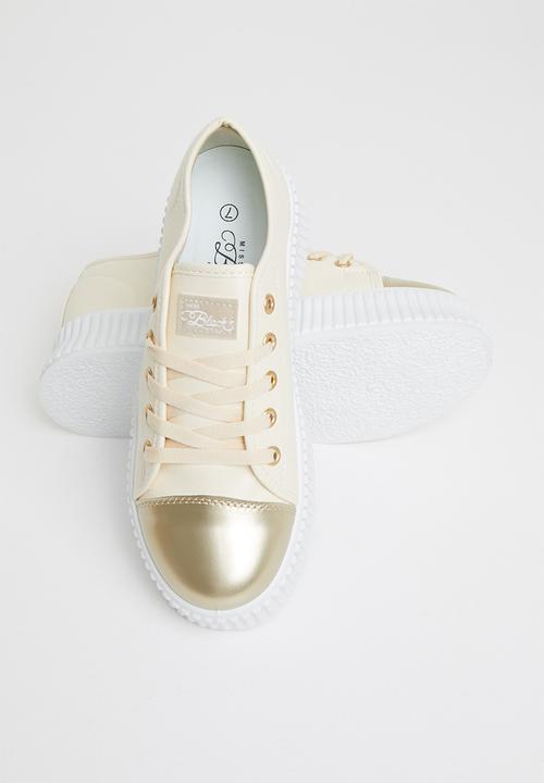 Miss Black - Kiss2 flatform sneaker - neutral