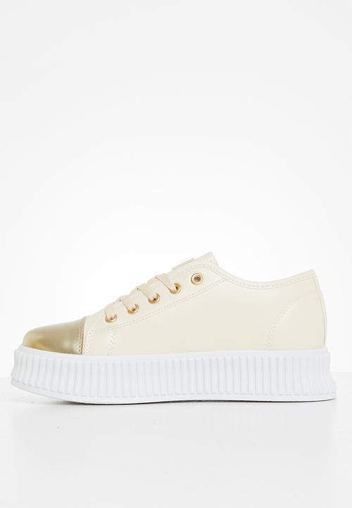 Miss Black - Kiss2 flatform sneaker - neutral