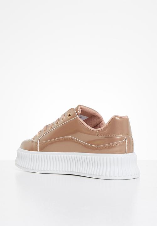 Miss Black - Kiss1 flatform sneaker - rose gold