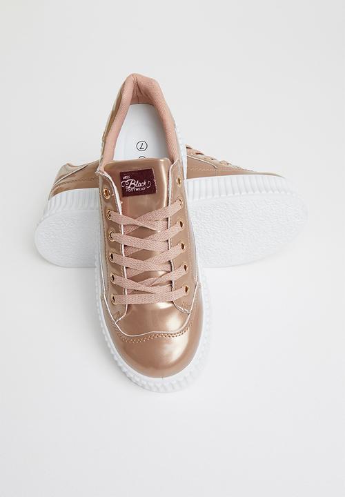 Miss Black - Kiss1 flatform sneaker - rose gold