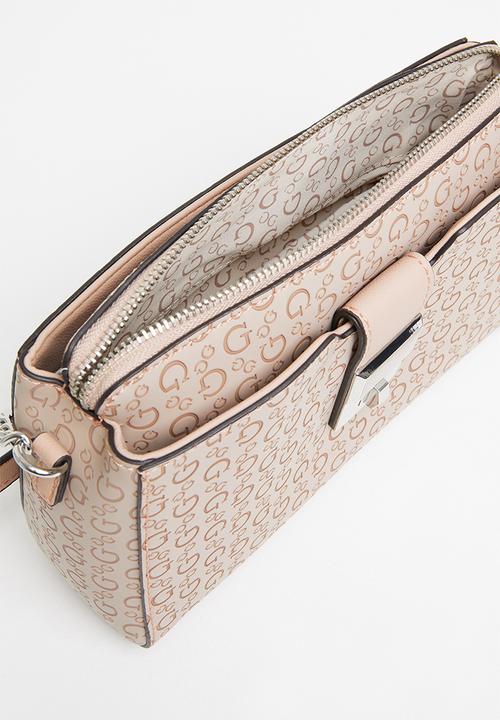 GUESS - Harris crossbody top zip - latte