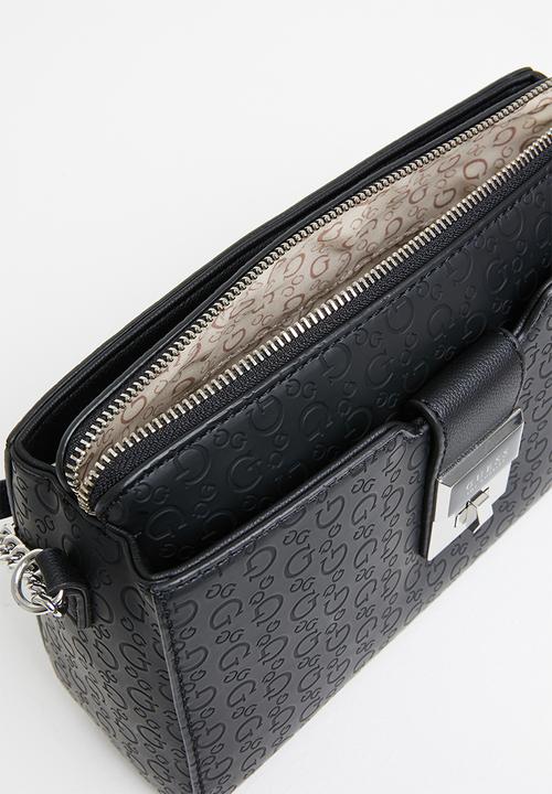 GUESS - Harris crossbody top zip - black