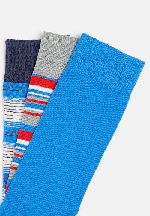 Original Penguin - 3-Pack penguin mens socks stripe - multi