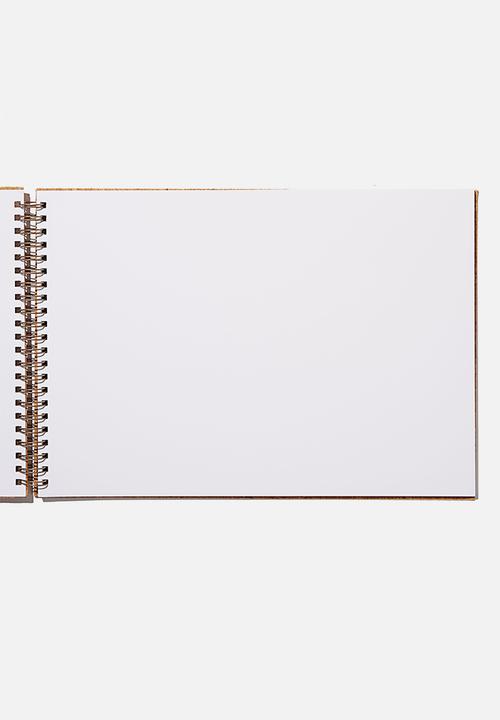Typo - A3 spiral sketch book - natural cork