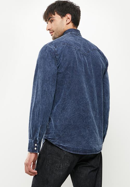 Levi’s® - Classic western standard marble bleach - dark blue