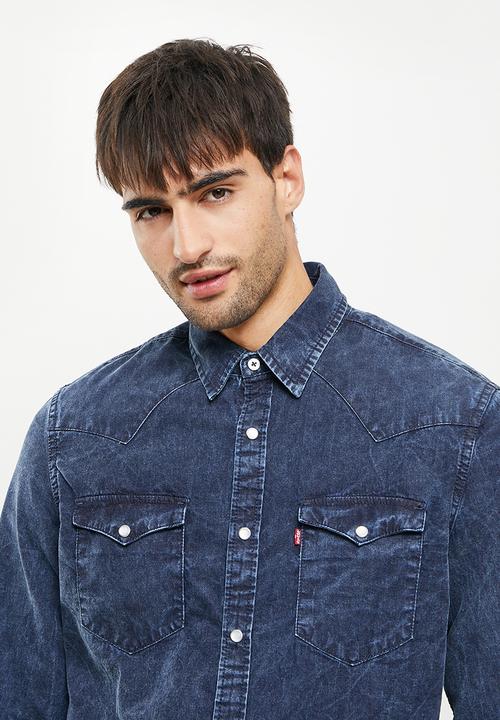 Levi’s® - Classic western standard marble bleach - dark blue