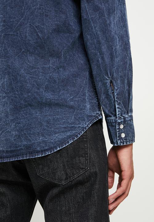 Levi’s® - Classic western standard marble bleach - dark blue