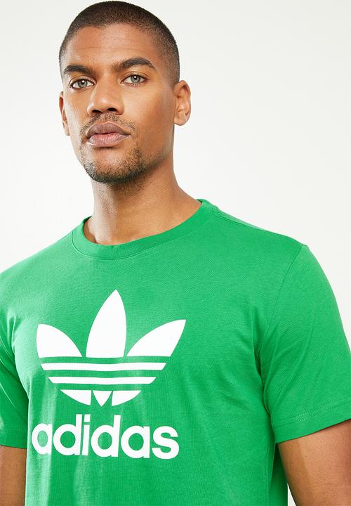 adidas Originals - Trefoil t-shirt - green & white