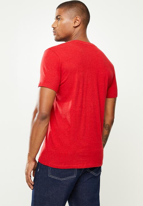 Superdry. - Ol vintage emb tee - red