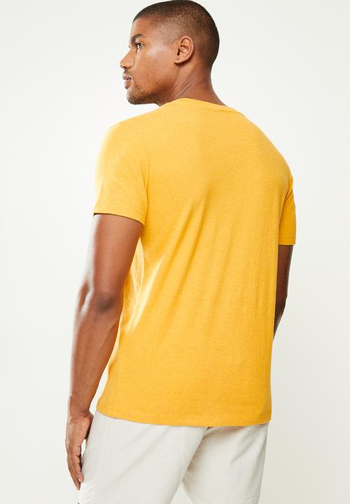 Superdry. - Ol vintage emb tee - yellow 