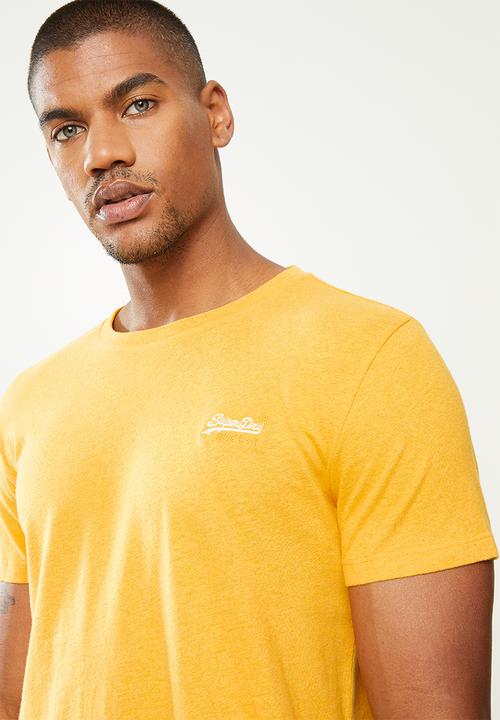 Superdry. - Ol vintage emb tee - yellow 