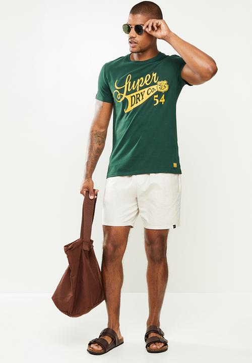 Superdry. - Collegiate graphic tee - green