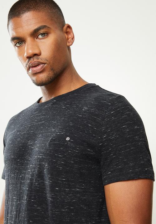 Superdry. - Ol vintage emb crew tee - black