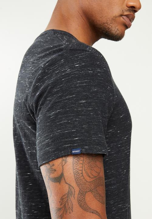 Superdry. - Ol vintage emb crew tee - black