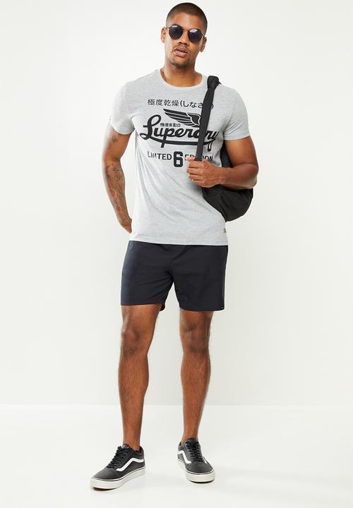 Superdry. - Military graphic tee - grey
