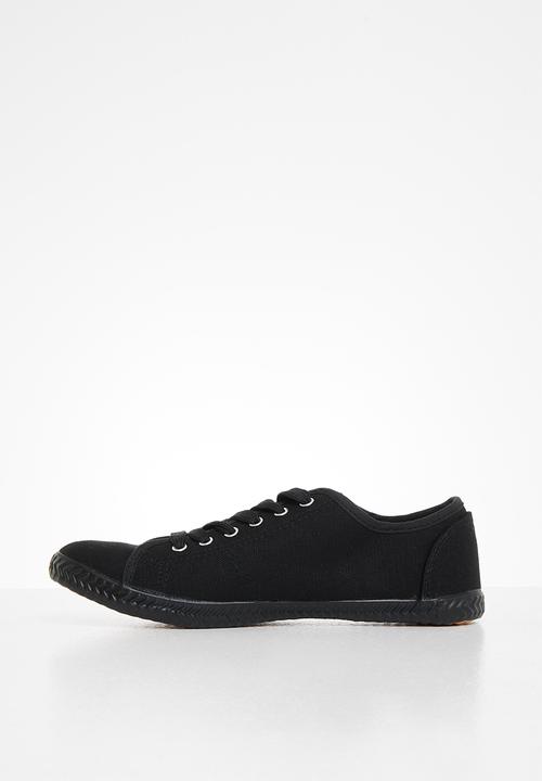TOMY - Tomy 6 eyelet lace up - black