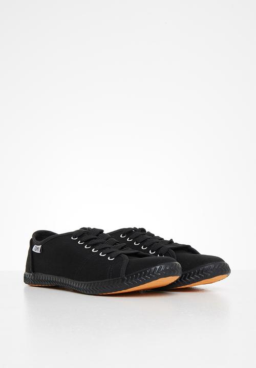 TOMY - Tomy 6 eyelet lace up - black