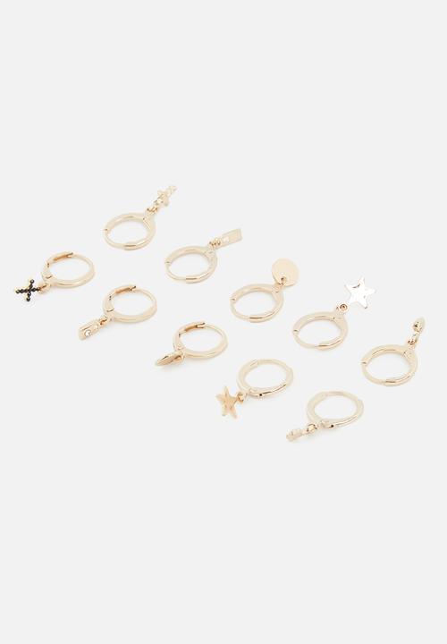 Superbalist - Margot multi earring pack-gold