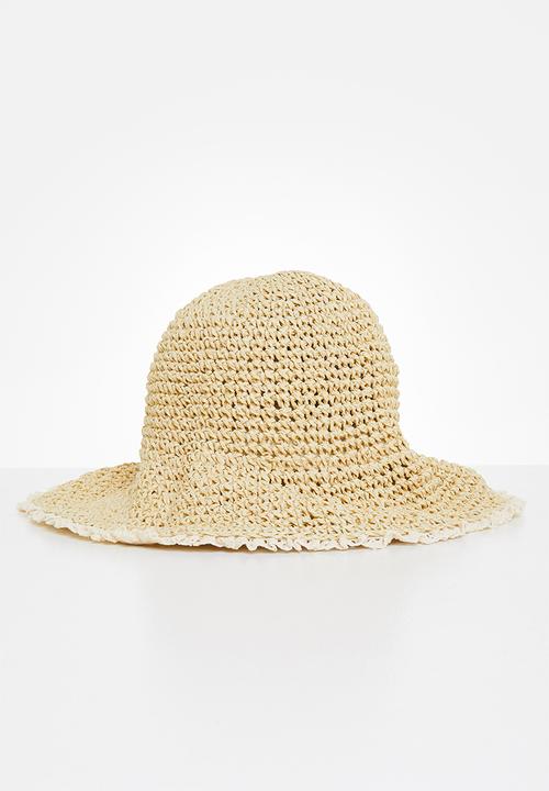 Superbalist - Woven bucket hat - stone