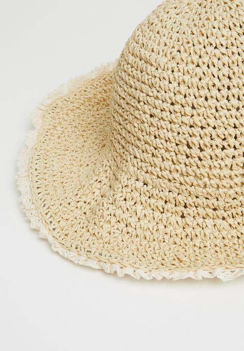 Superbalist - Woven bucket hat - stone