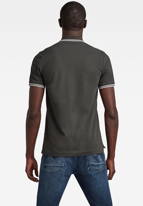 G-STAR - Dunda slim stripe polo s\s - cloak