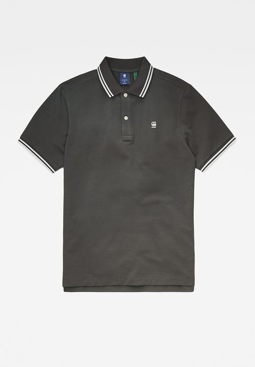 G-STAR - Dunda slim stripe polo s\s - cloak