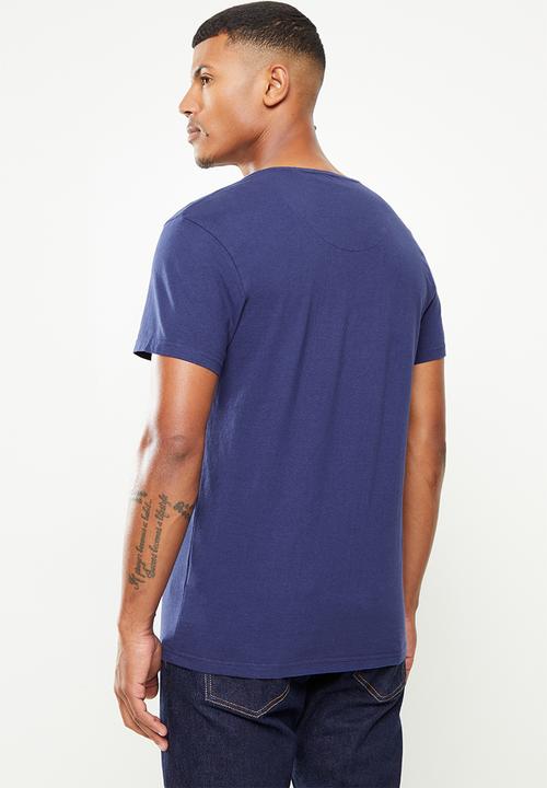 S.P.C.C - Renner regular fit straight hem, crew neck tee - sodalite blue