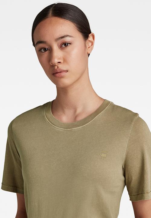 G-STAR - Regular fit overdyed tee - tan