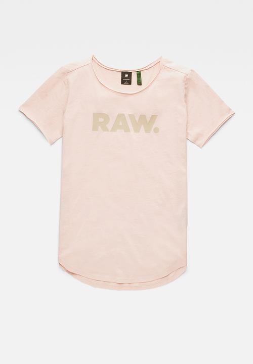 G-STAR - Raw. slim graphic - light pink