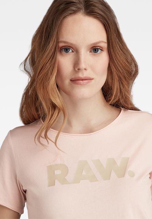 G-STAR - Raw. slim graphic - light pink